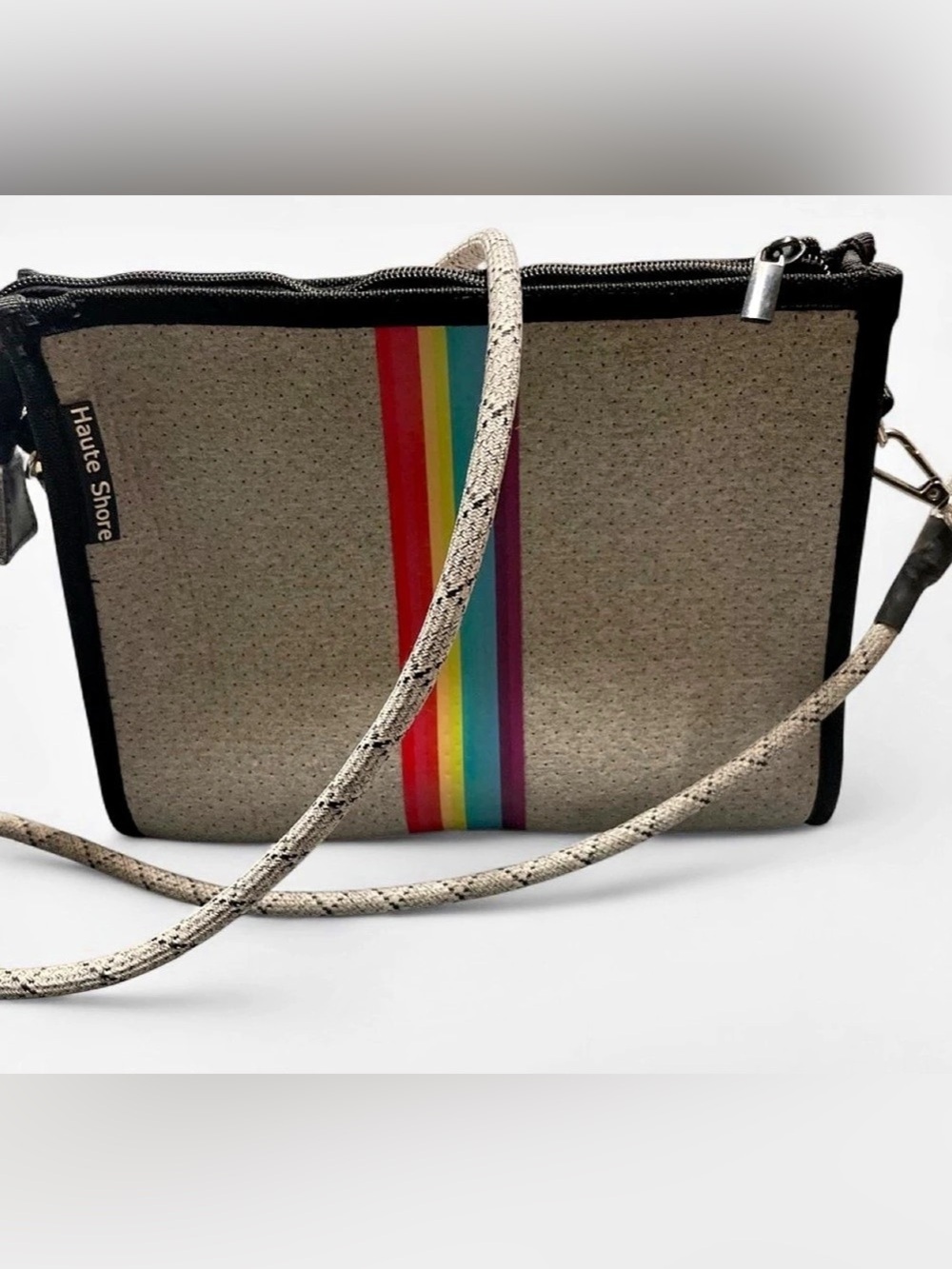 Haute Shore Color Block Crossbody in Gray & Black